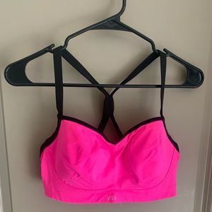 Victoria’s Secret sports bra - hot pink and black